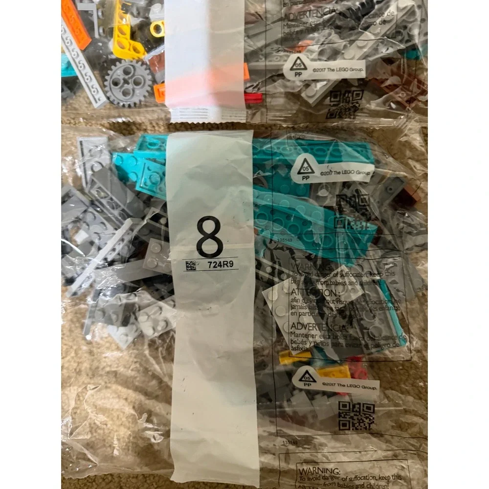 LEGO 724R9 labeled Replacement lot of 5 Bags  #3 7 8 11 12 technics? Ninjago? - Picture 2 of 11